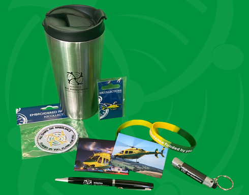 A collation of WAA merchandise