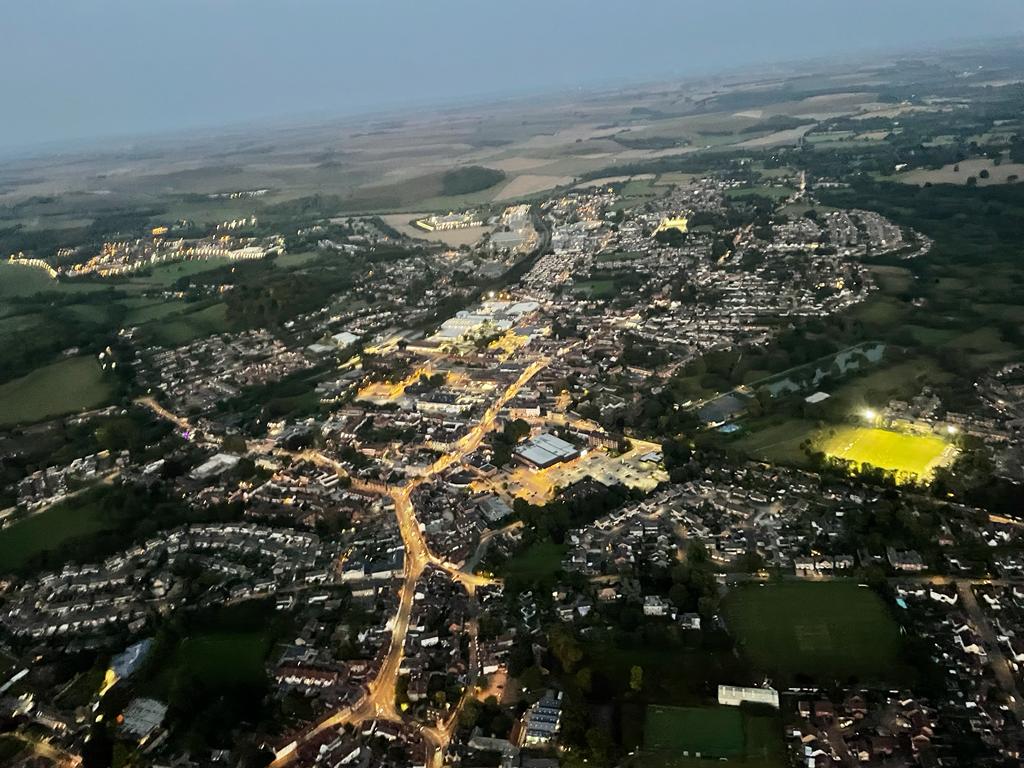 Aerial view of Warminster