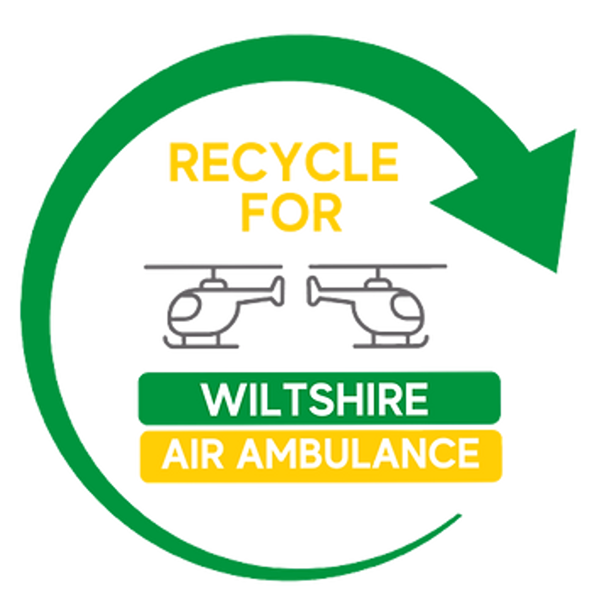 Recycle for Wiltshire Air Ambulance logo