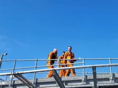 Critical care paramedics Dan Tucker and Adam Khan, with Dr Jono Holme on Bristol Royal Infirmary helipad Critical care paramedics Dan Tucker and Adam Khan, with Dr Jono Holme on Bristol Royal Infirmary helipad