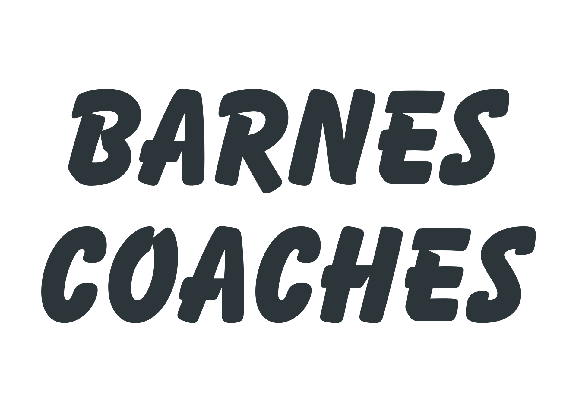 A logo for Barnes Coaches A logo for Barnes Coaches
