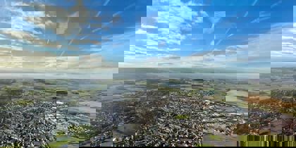 Aerial photo of Calne