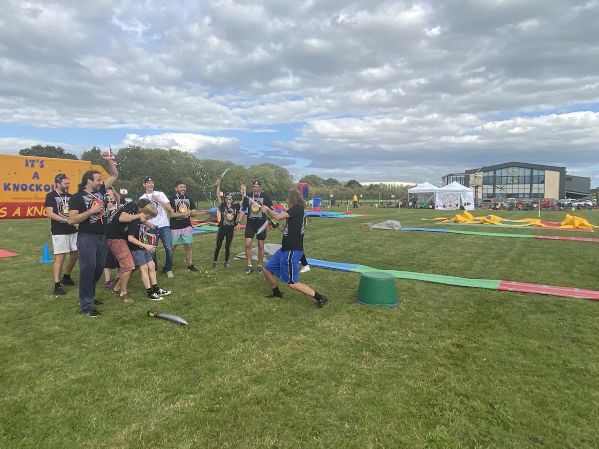 It's a Knockout 2023 winners Digital Wonderlab at the Wiltshire Air Ambulance airbase It's a Knockout 2023 winners Digital Wonderlab at the Wiltshire Air Ambulance airbase